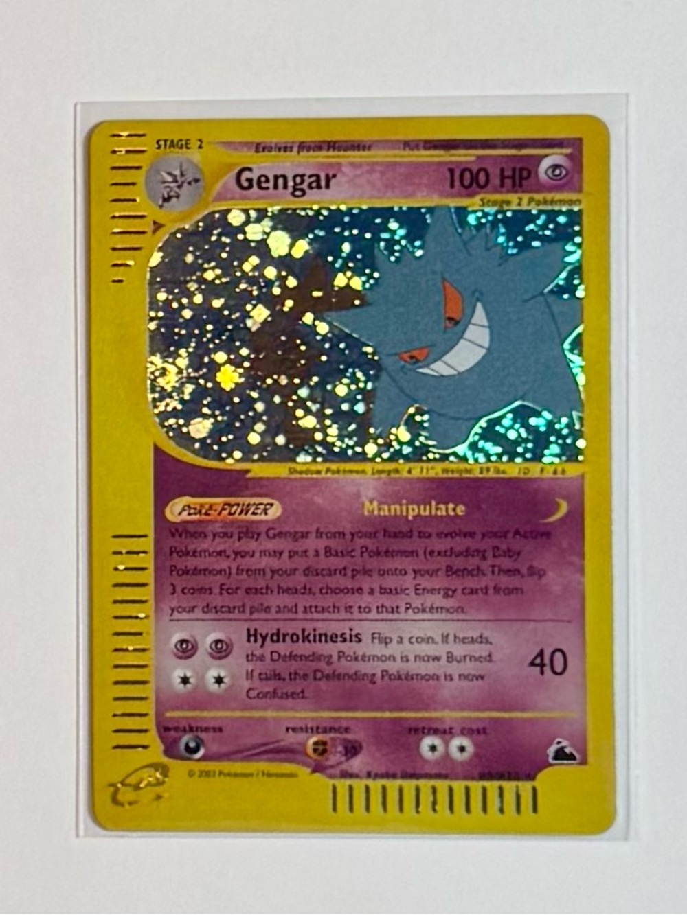 Skyridge Gengar Holo Rare H9/H32 E-Reader Series Pokemon Fan Art DIY Custom Card